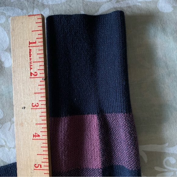 Ann Taylor Factory Crew Neck Sweater ~ Small ~ Blue/Violet Buffalo Plaid Check - Picture 10 of 15